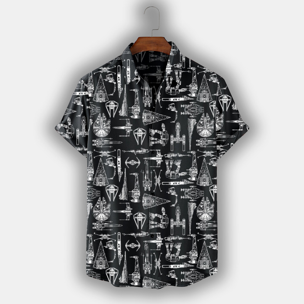 Spaceship Hawaiian Shirt SW-10017 1 Spaceship Hawaiian Shirt SW-10017