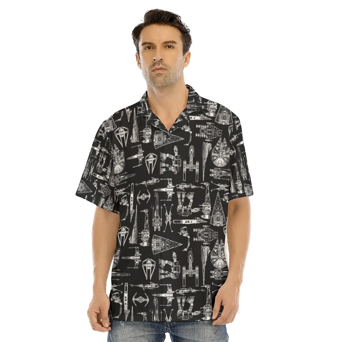 Spaceship Hawaiian Shirt SW-10017 2 Spaceship Hawaiian Shirt SW-10017 - Image 2