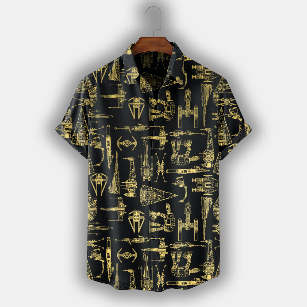 Spaceship Hawaiian Shirt SW-10016 1 Spaceship Hawaiian Shirt SW-10016