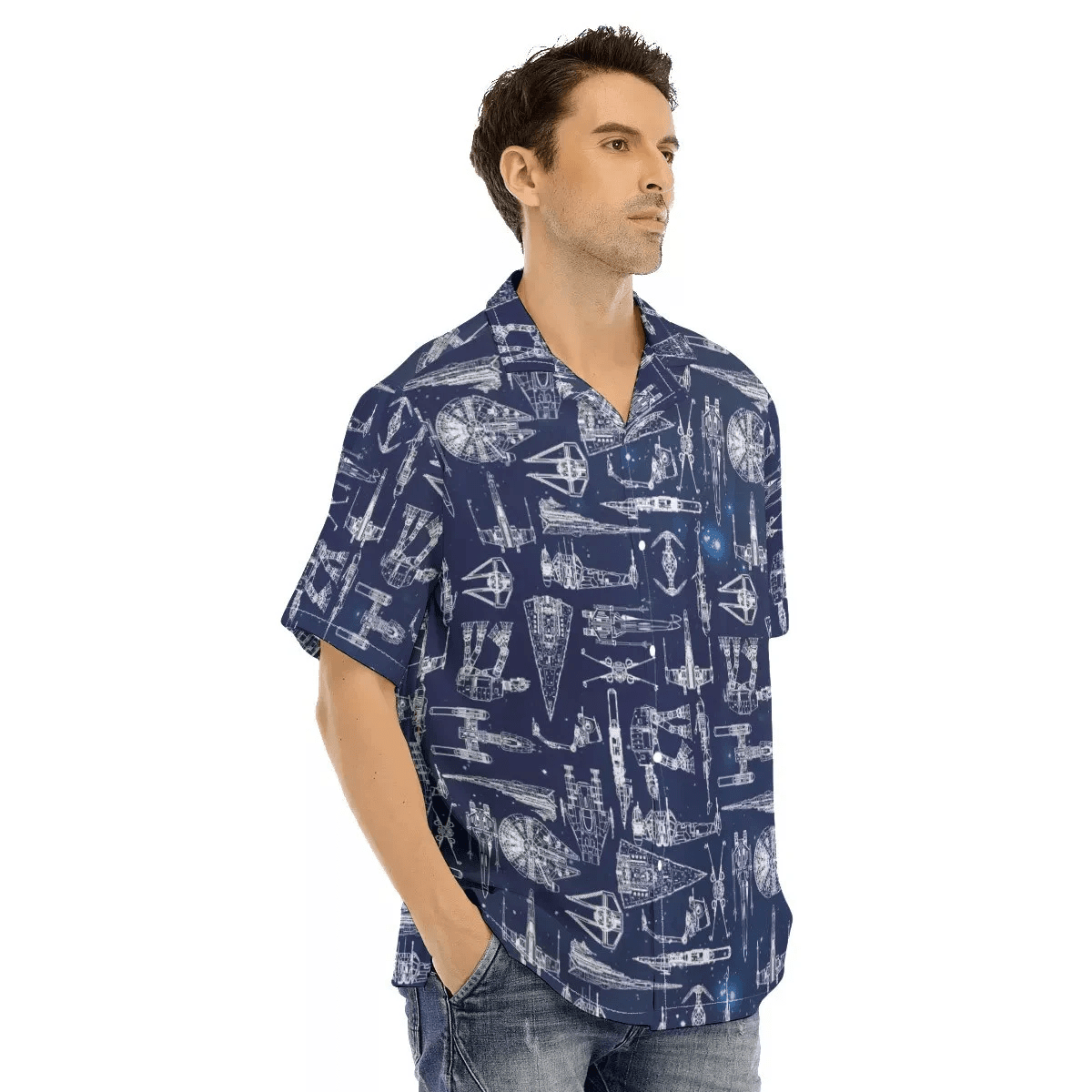 Spaceship Hawaiian Shirt SW-10024 3 Spaceship Hawaiian Shirt SW-10024 - Image 3