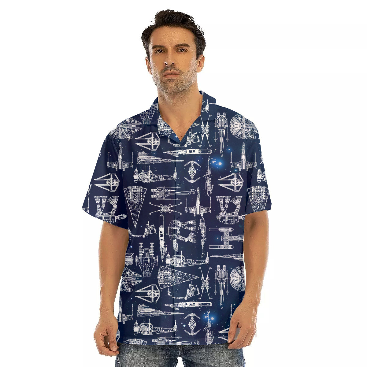 Spaceship Hawaiian Shirt SW-10024 2 Spaceship Hawaiian Shirt SW-10024 - Image 2