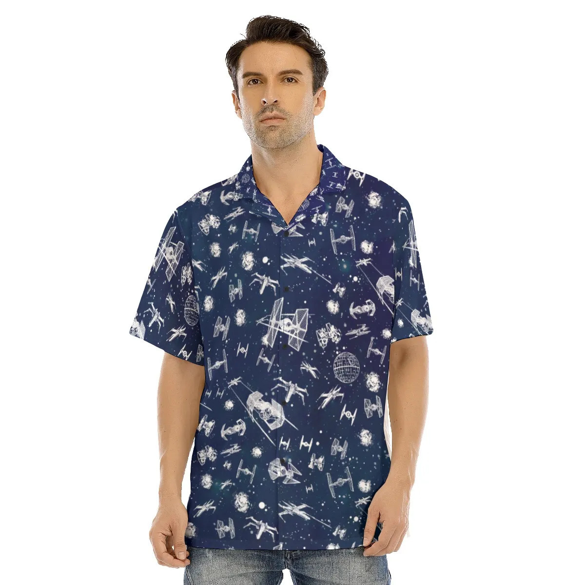 Spaceship Hawaiian Shirt SW-10026 2 Spaceship Hawaiian Shirt SW-10026 - Image 2