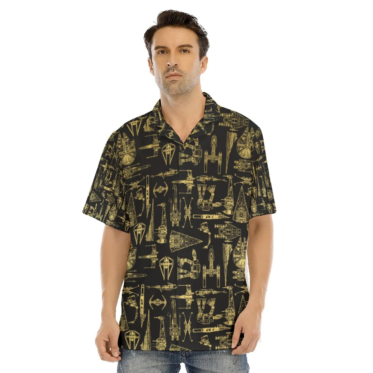 Spaceship Hawaiian Shirt SW-10016 2 Spaceship Hawaiian Shirt SW-10016 - Image 2