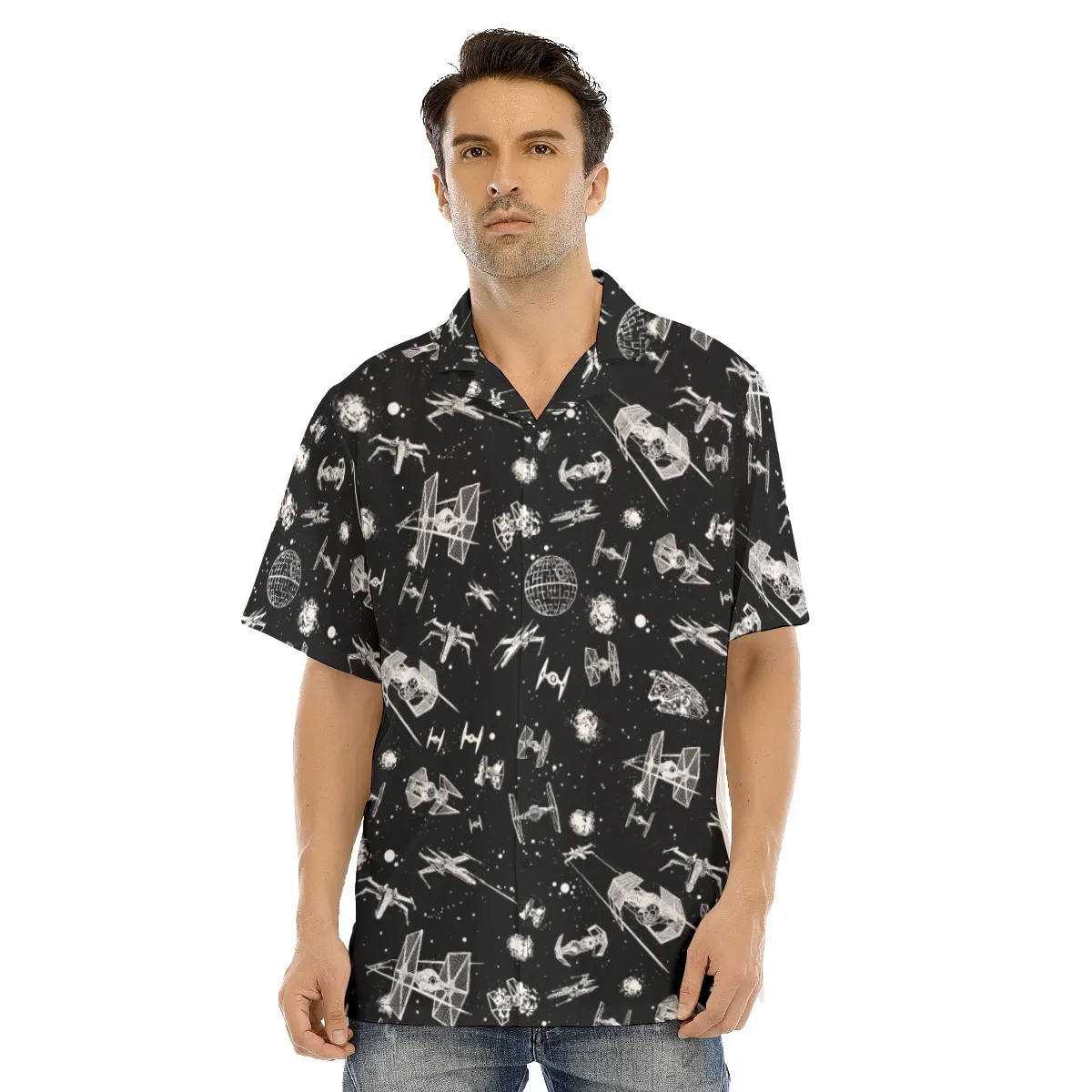 Spaceship Hawaiian Shirt SW-10025 2 Spaceship Hawaiian Shirt SW-10025 - Image 2