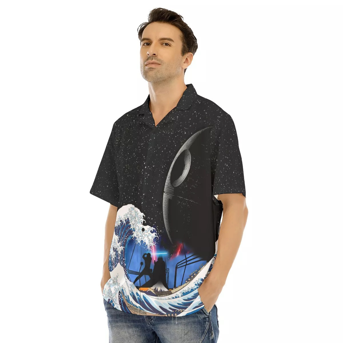 Spaceship Hawaiian Shirt SW-10012 4 Spaceship Hawaiian Shirt SW-10012 - Image 4