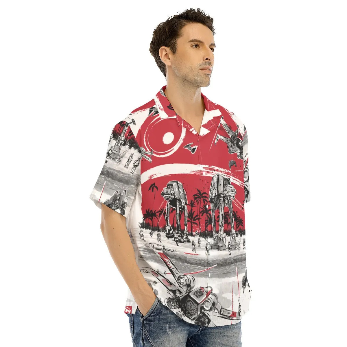 Spaceship Hawaiian Shirt SW-10020 3 Spaceship Hawaiian Shirt SW-10020 - Image 3