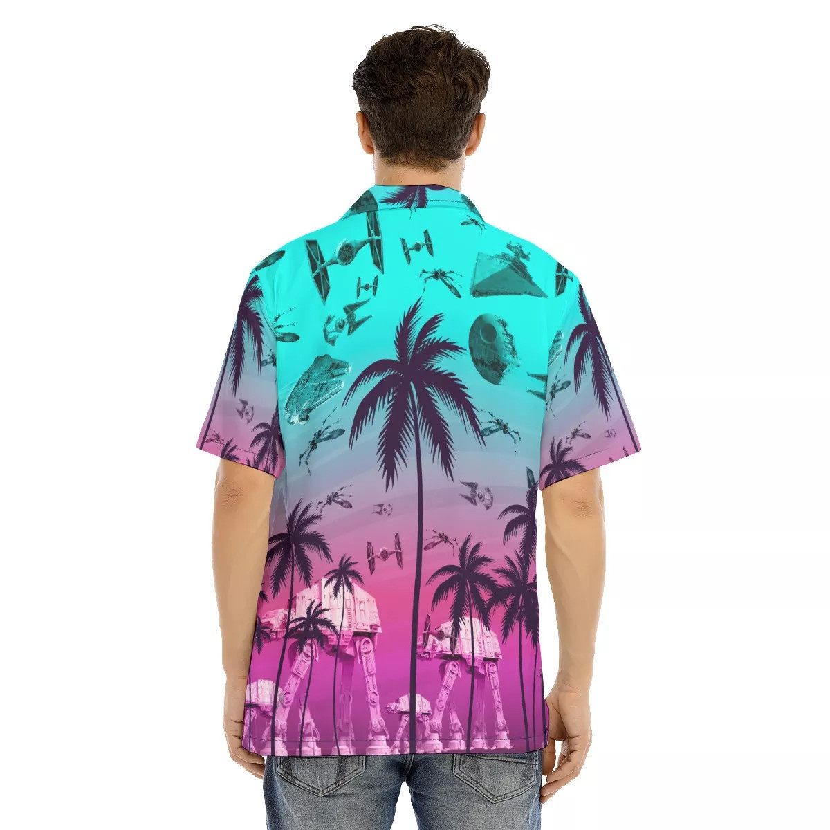 Spaceship Hawaiian Shirt SW-10033 5 Spaceship Hawaiian Shirt SW-10033 - Image 5