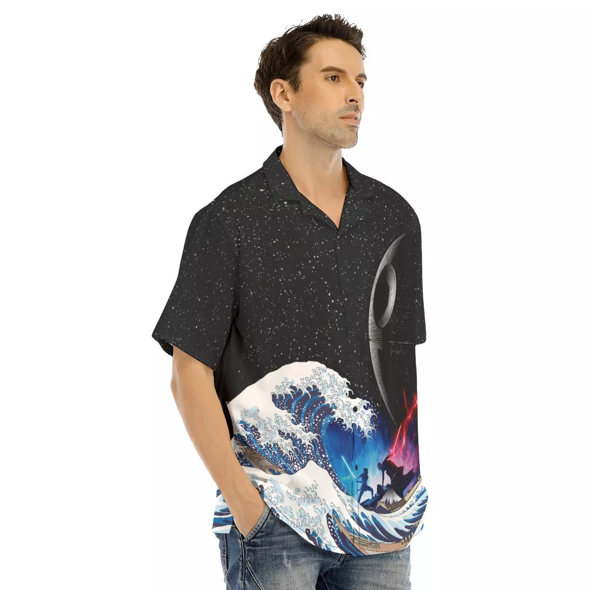 Spaceship Hawaiian Shirt SW-10011 3 Spaceship Hawaiian Shirt SW-10011 - Image 3