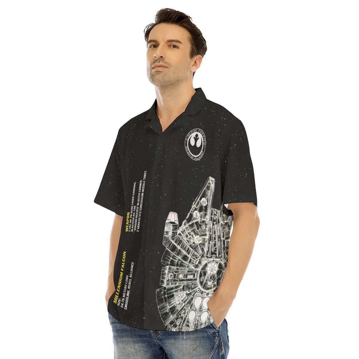 Spaceship Hawaiian Shirt SW-10014 4 Spaceship Hawaiian Shirt SW-10014 - Image 4