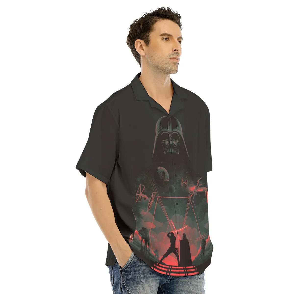 Spaceship Hawaiian Shirt SW-10035 3 Spaceship Hawaiian Shirt SW-10035 - Image 3