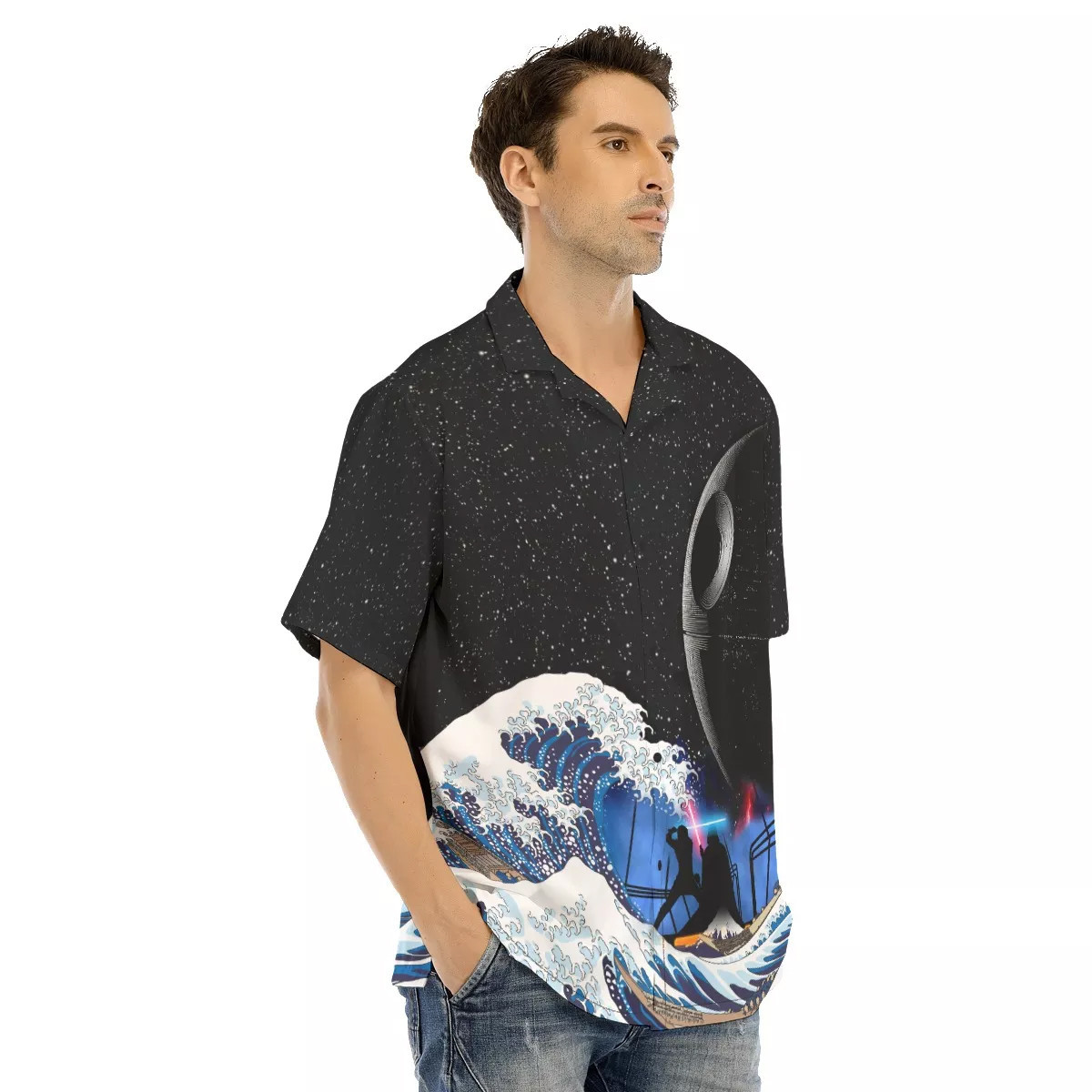 Spaceship Hawaiian Shirt SW-10012 3 Spaceship Hawaiian Shirt SW-10012 - Image 3