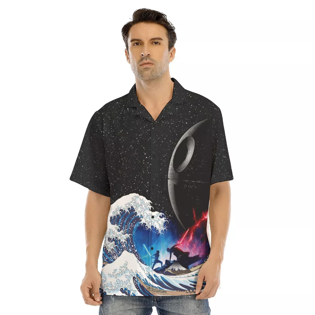 Spaceship Hawaiian Shirt SW-10011 2 Spaceship Hawaiian Shirt SW-10011 - Image 2