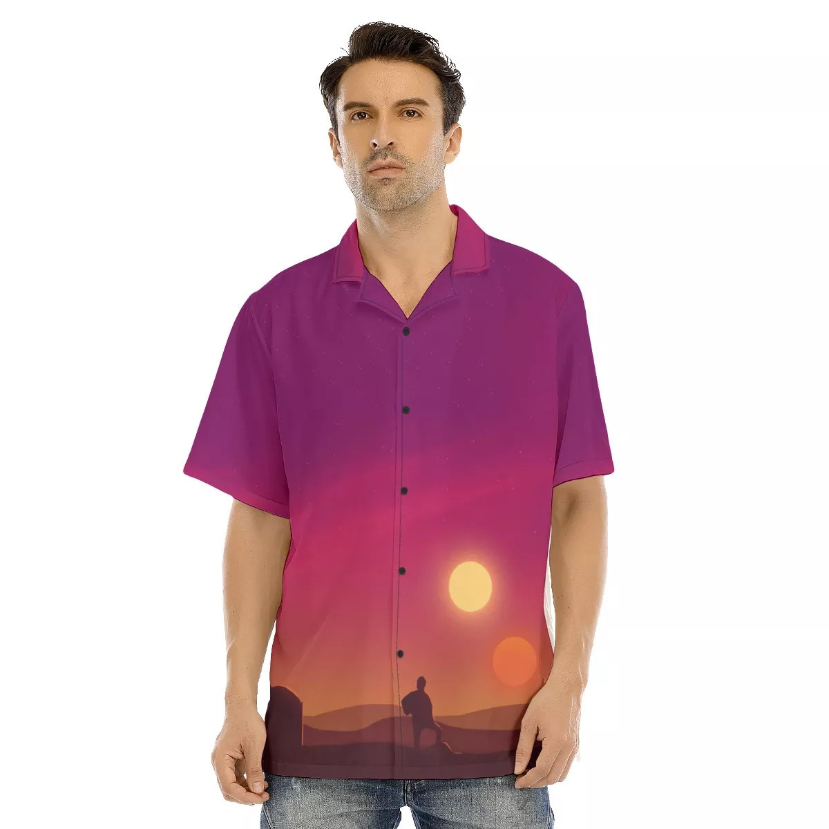 Spaceship Hawaiian Shirt SW-10028 2 Spaceship Hawaiian Shirt SW-10028 - Image 2