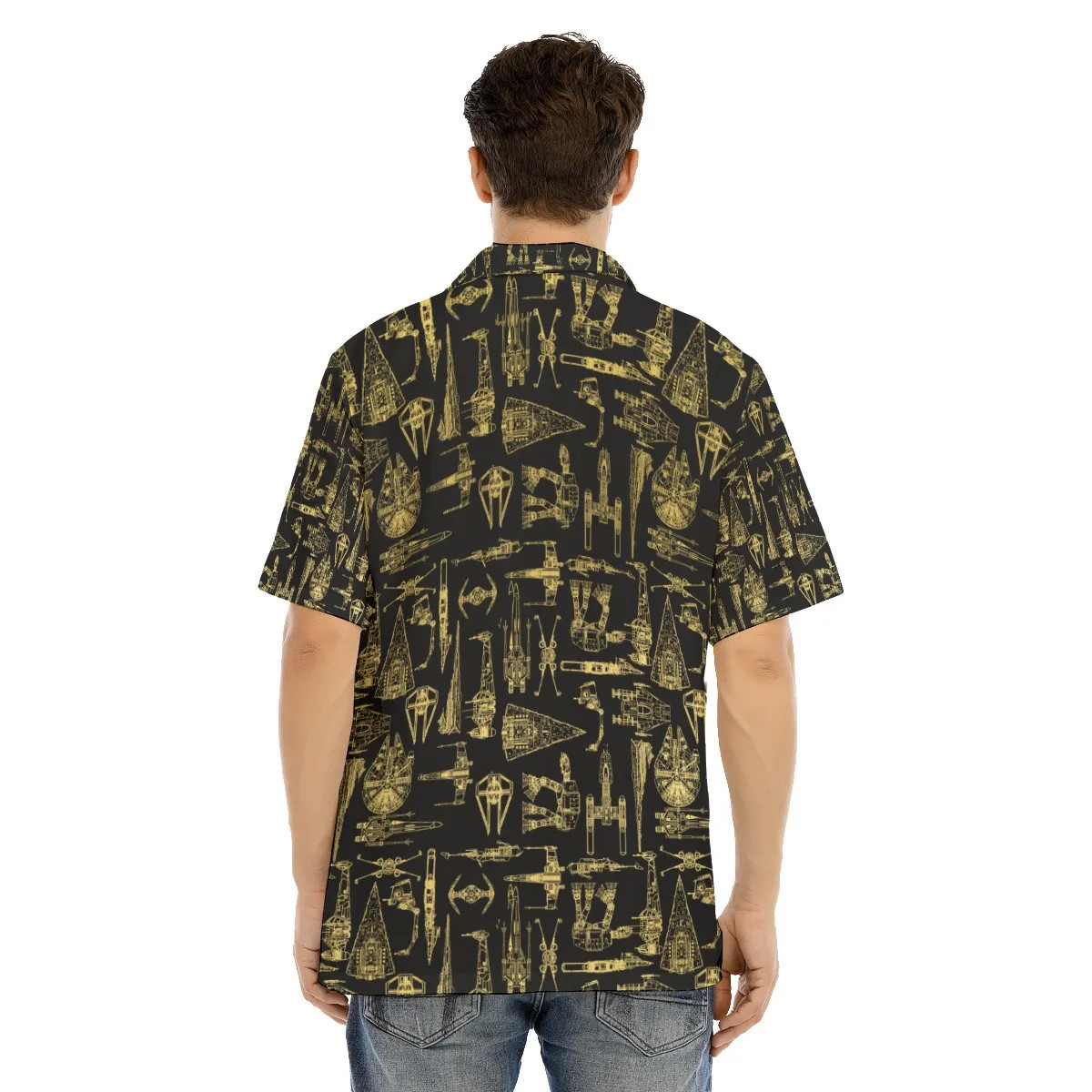 Spaceship Hawaiian Shirt SW-10016 5 Spaceship Hawaiian Shirt SW-10016 - Image 5