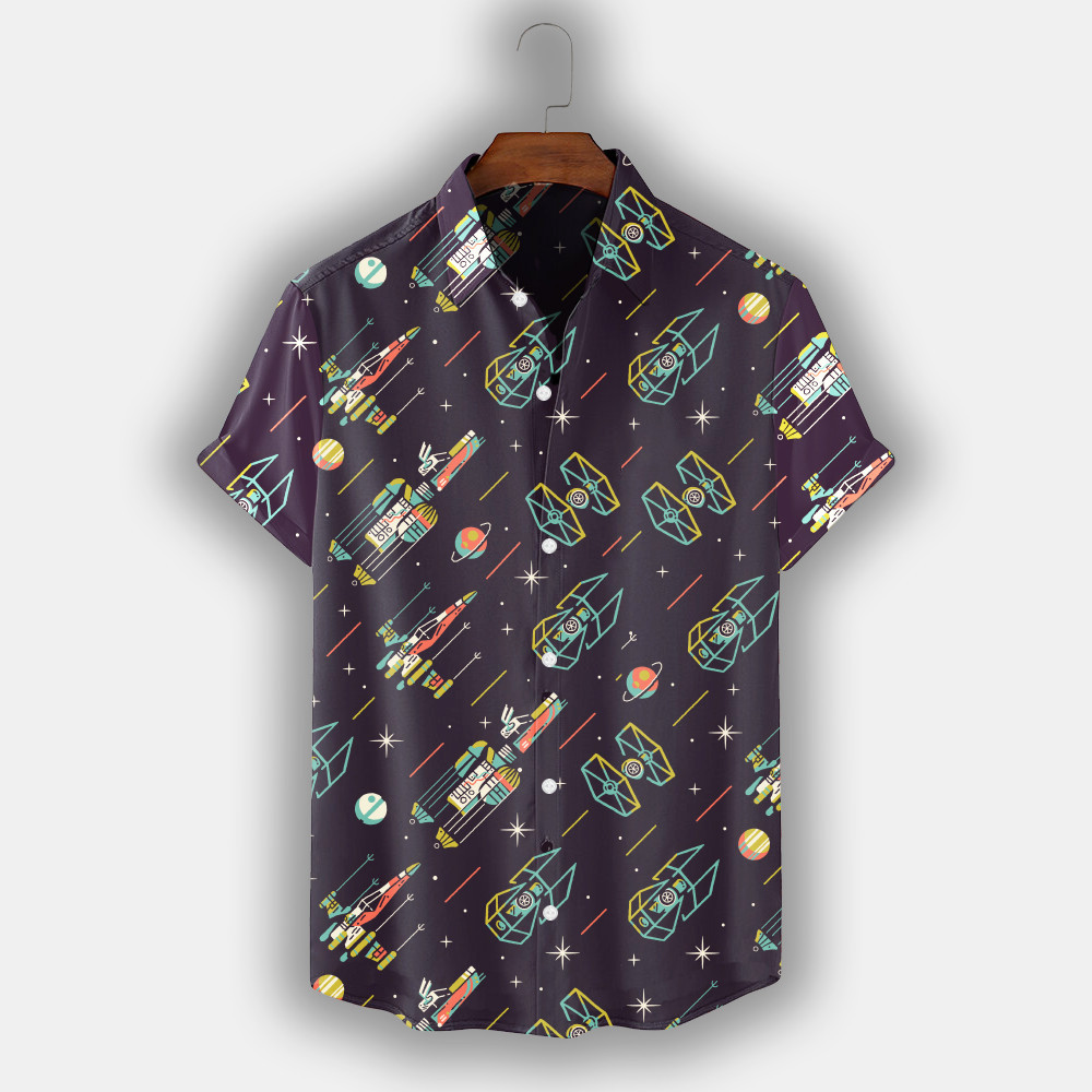 Spaceship Hawaiian Shirt SW-10023 1 Spaceship Hawaiian Shirt SW-10023