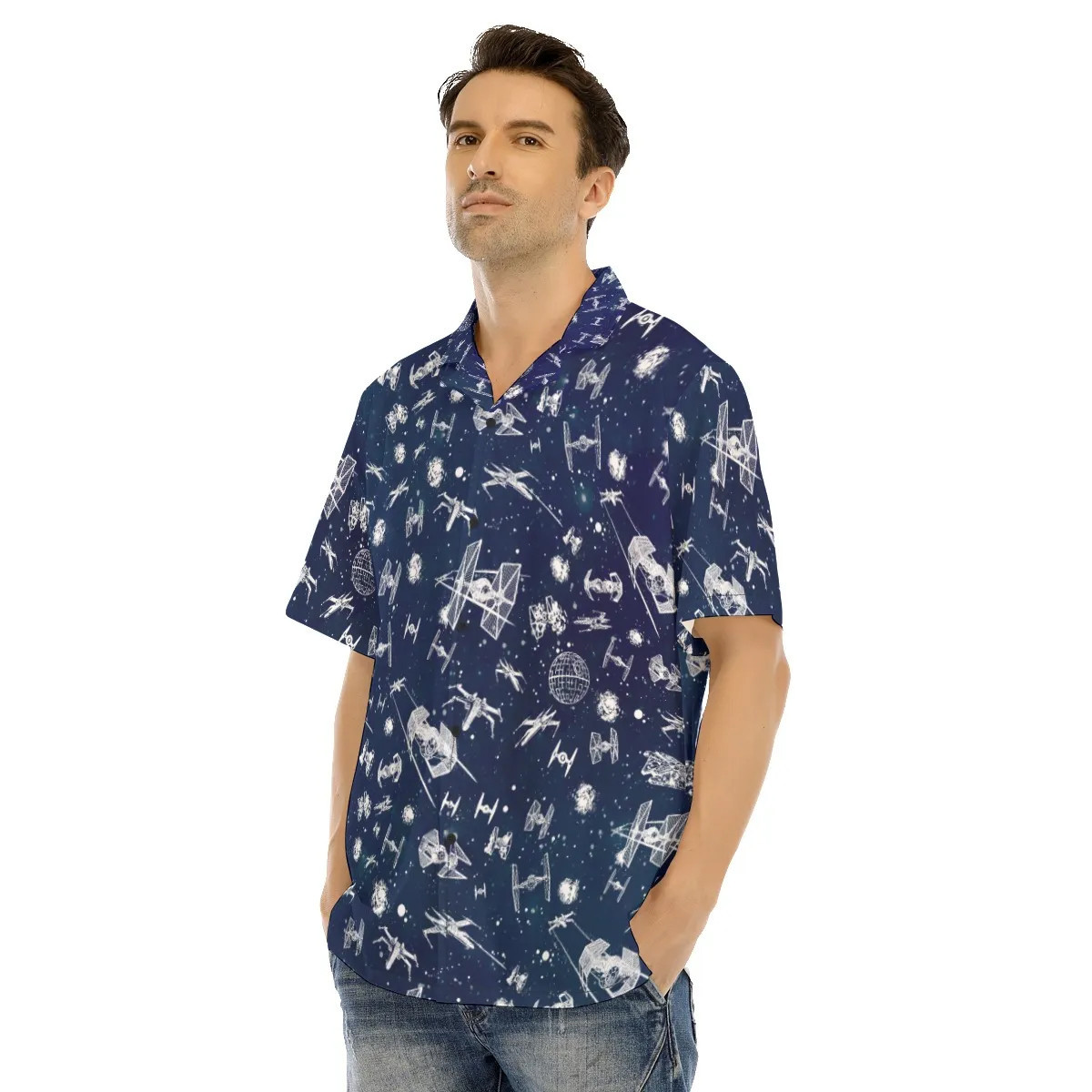 Spaceship Hawaiian Shirt SW-10026 4 Spaceship Hawaiian Shirt SW-10026 - Image 4