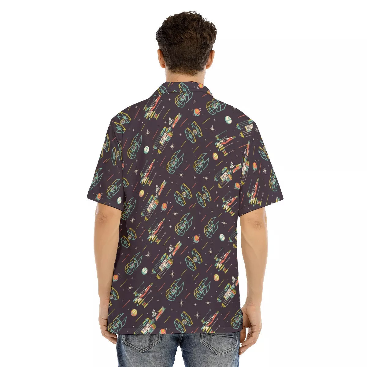 Spaceship Hawaiian Shirt SW-10023 5 Spaceship Hawaiian Shirt SW-10023 - Image 5