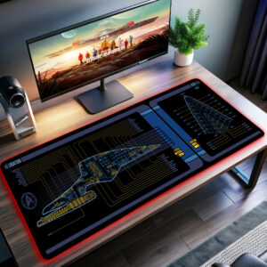 Star Trek Prodigy Dauntless LED Desk Mat