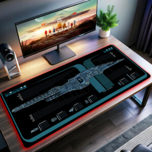 ST USS Voyager-A LCARS LED Desk Mat