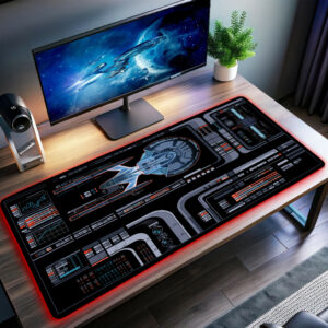 U.S.S. Titan LCARS Recreations LED Desk Mat 1071