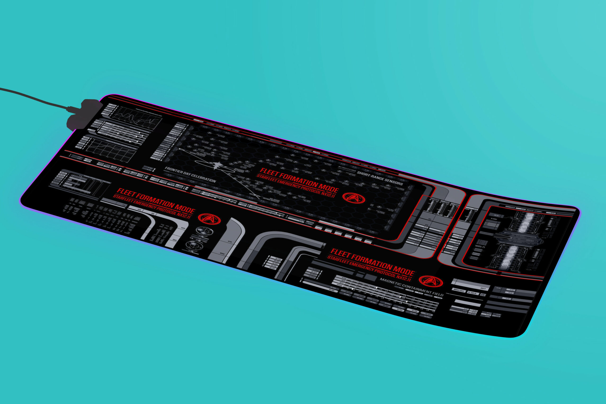 U.S.S. Titan LCARS Recreations LED Desk Mat 1073 3 U.S.S. Titan LCARS Recreations LED Desk Mat 1073 - Image 3