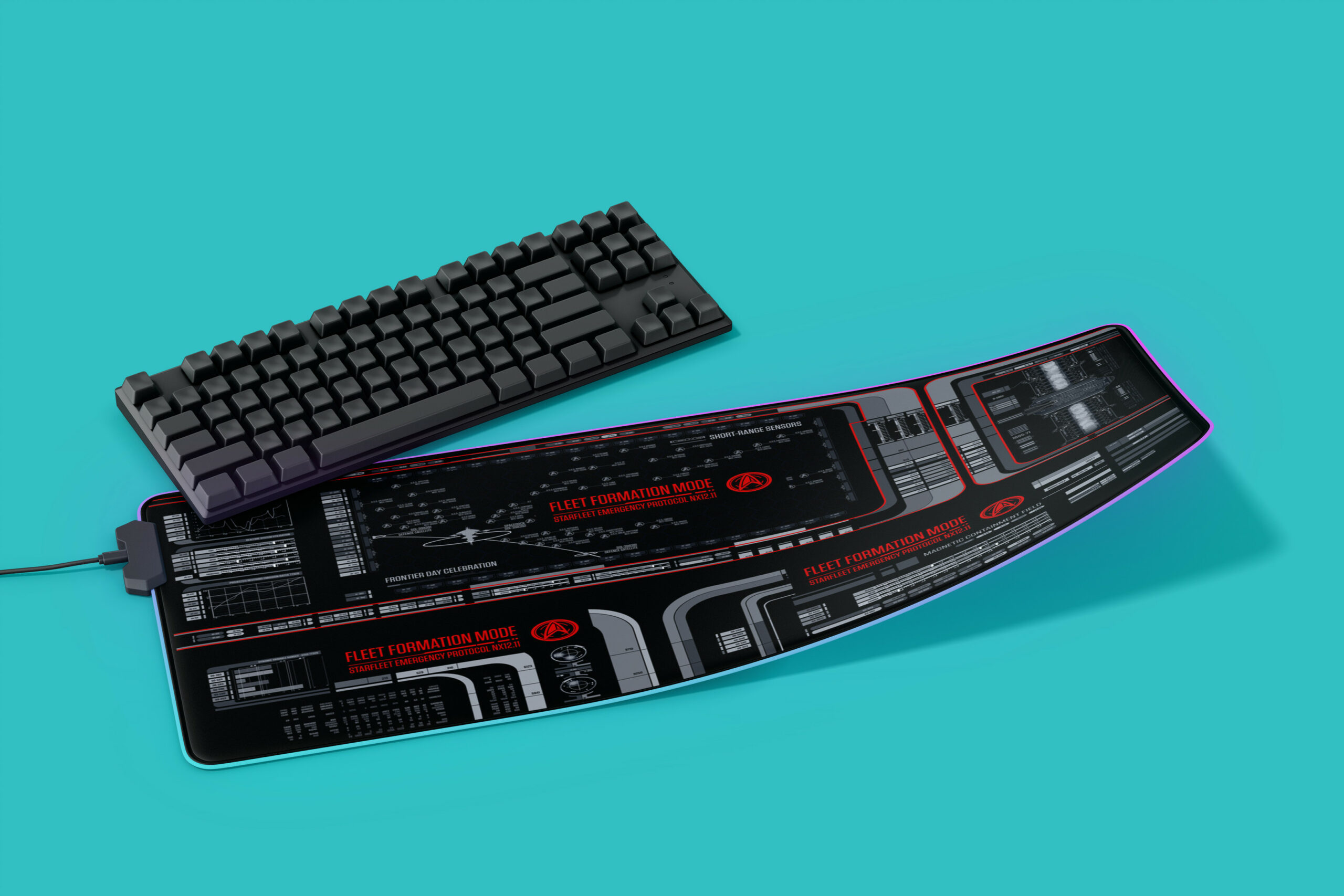 U.S.S. Titan LCARS Recreations LED Desk Mat 1073 5 U.S.S. Titan LCARS Recreations LED Desk Mat 1073 - Image 5