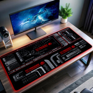 U.S.S. Titan LCARS Recreations LED Desk Mat 1073