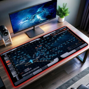 Titan Turbo Lift Canon LCARS LED Desk Mat