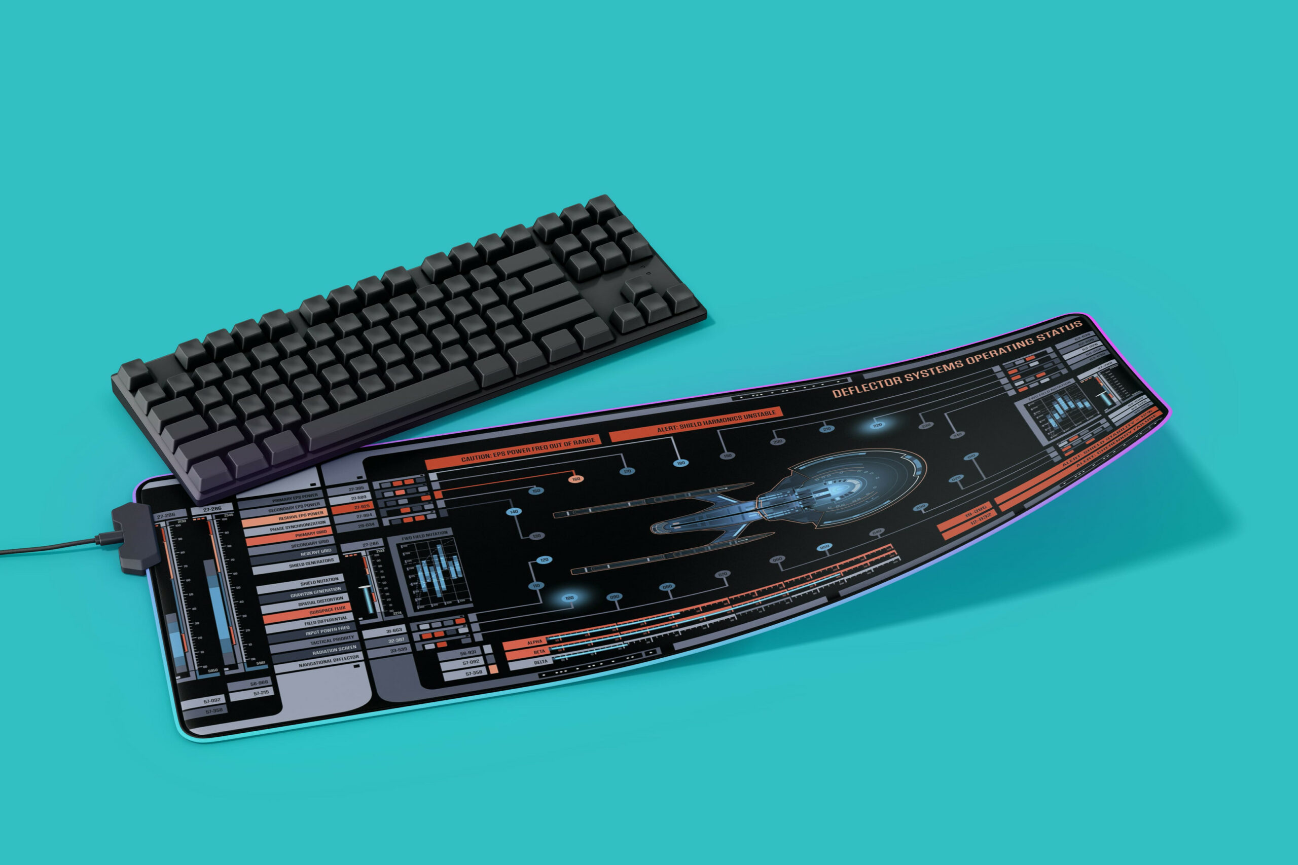 Deflector Systems Operating Status LCARS LED Desk Mat 5 Deflector Systems Operating Status LCARS LED Desk Mat - Image 5