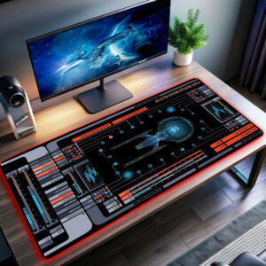 Deflector Systems Operating Status LCARS LED Desk Mat