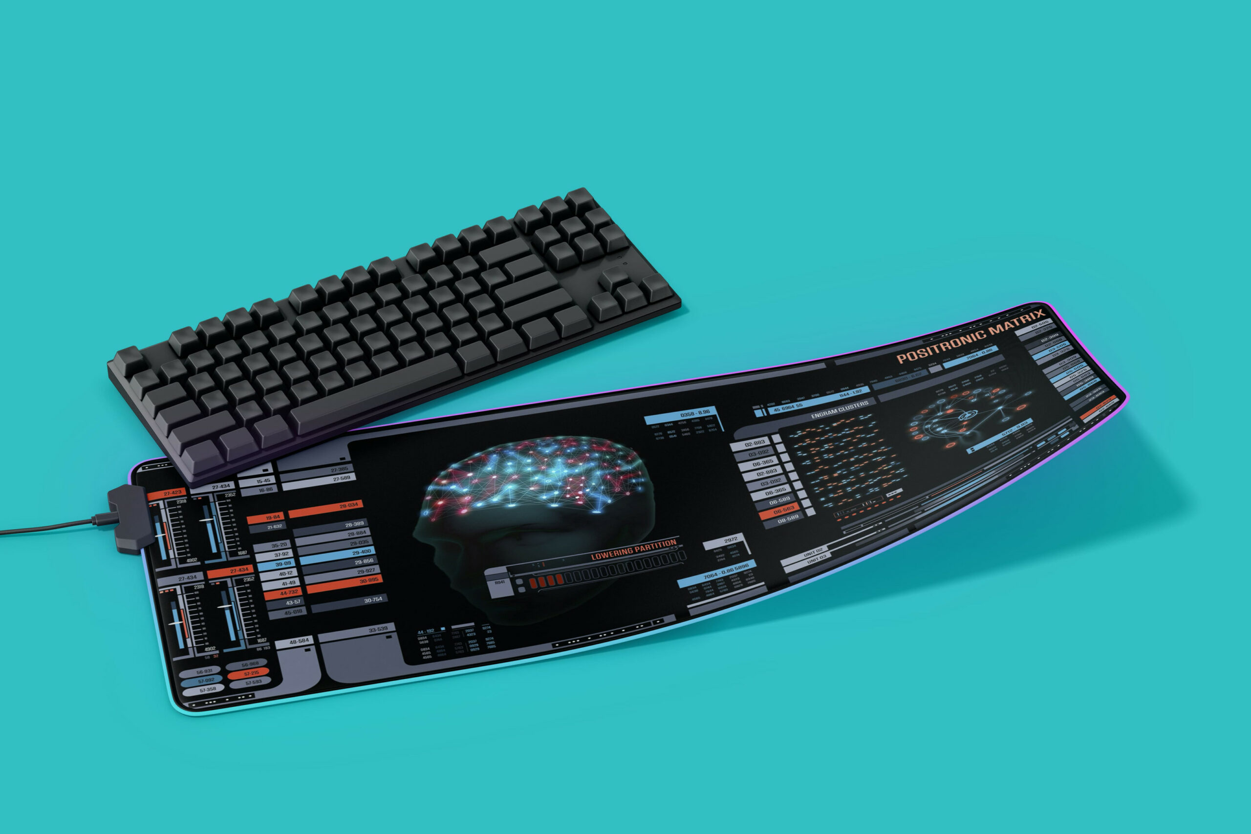 ST Positronic Matrix LCARS LED Desk Mat 5 ST Positronic Matrix LCARS LED Desk Mat - Image 5