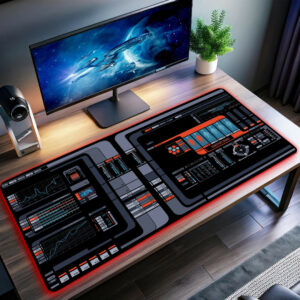 Star Trek Picard Season 3 LCARS LED Desk Mat