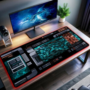 USS Titan Star Trek Science 2 LED Desk Mat