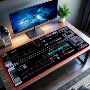 USS Titan The Stargazer LCARS LED Desk Mat
