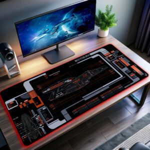 Master Systems Display LCARS LED Desk Mat
