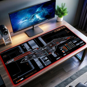 U.S.S. Rocinante NCC-80522 LCARS LED Desk Mat