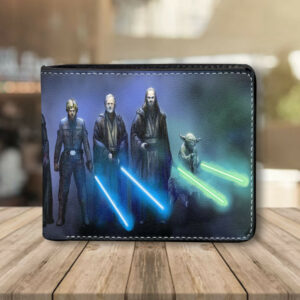 SW Obi Wan Kenobi Darth Maul Qui Gon Jinn Leather Wallet