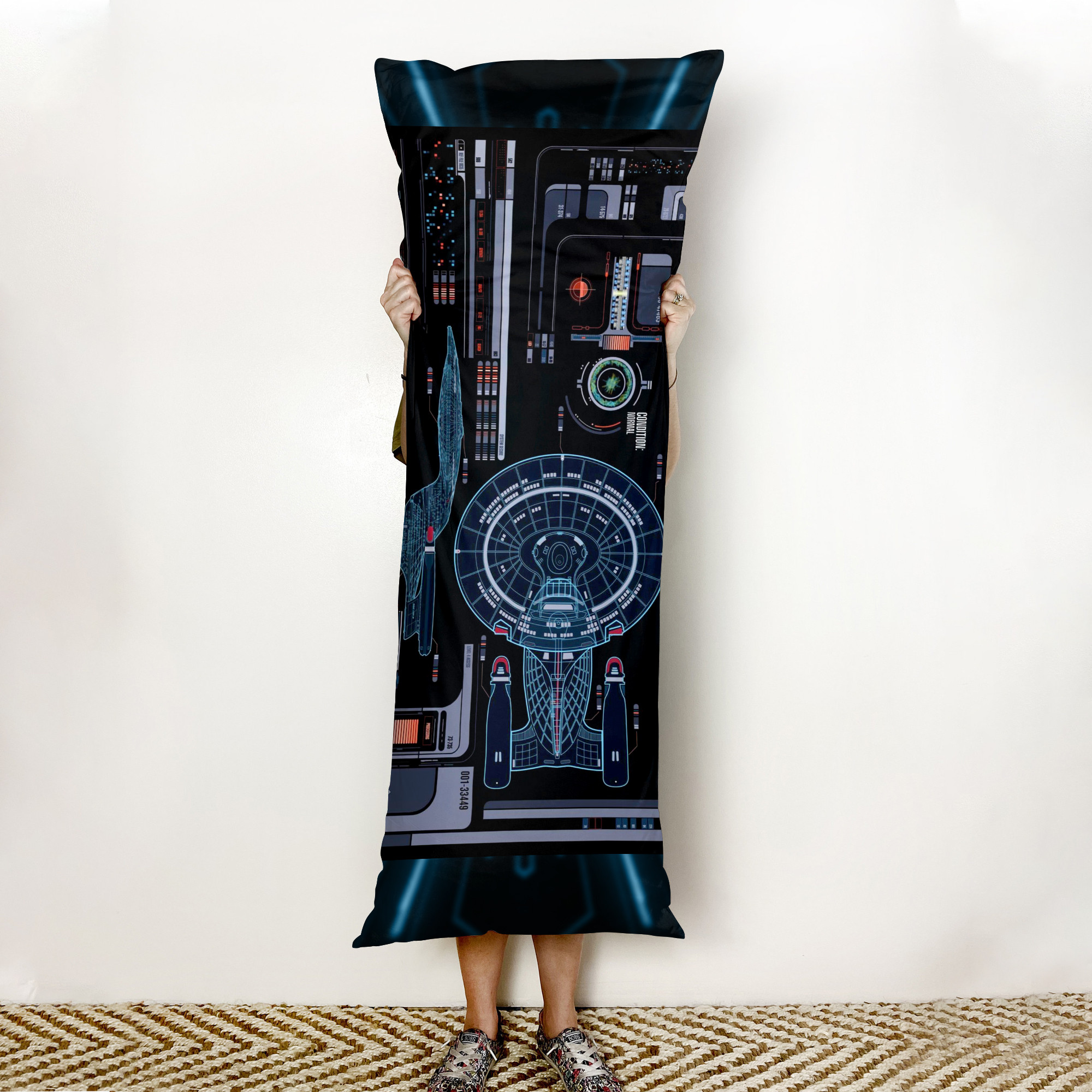 New Trekkers Enterprise-D LCARS Body Pillow 2 New Trekkers Enterprise-D LCARS Body Pillow - Image 2