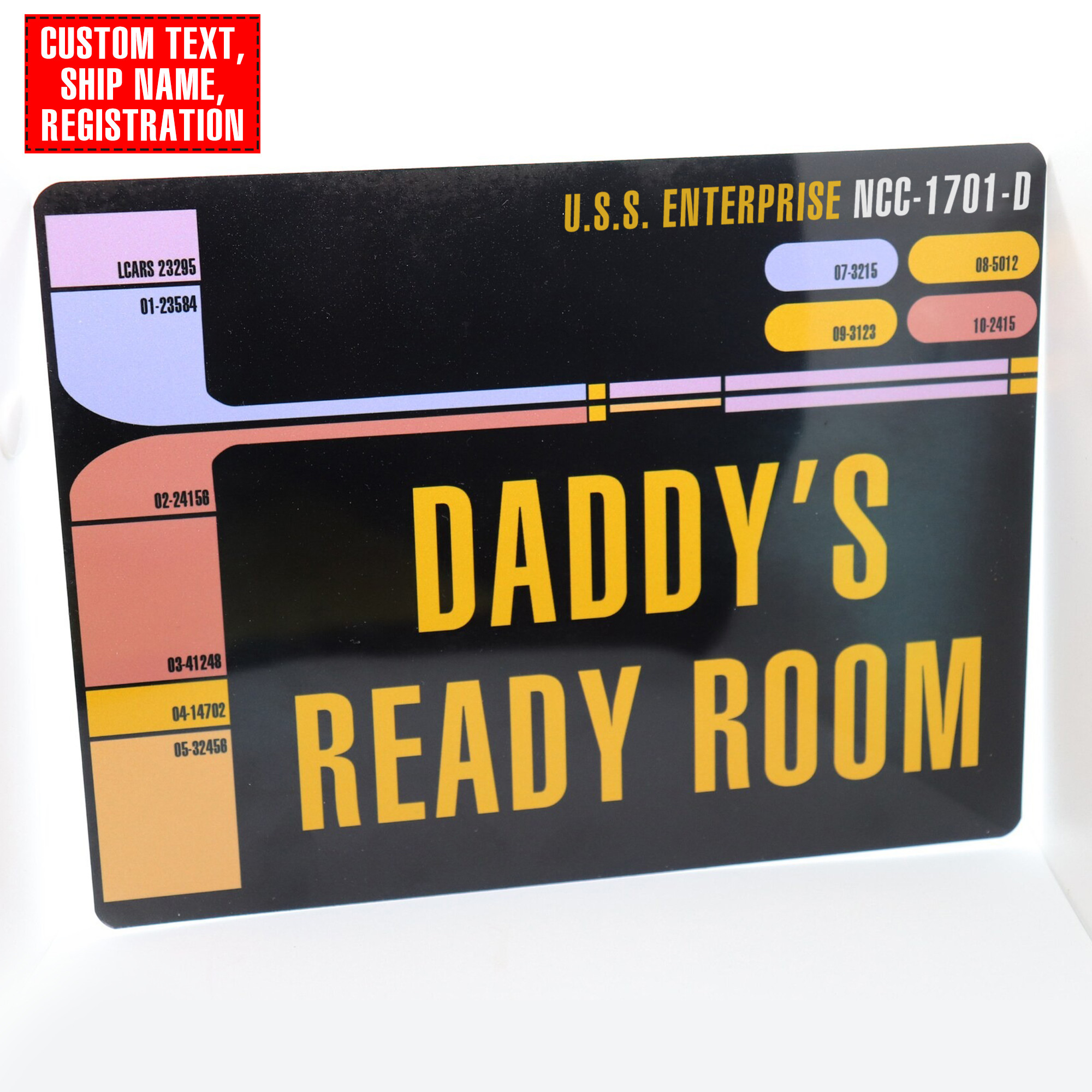 ST LCARS Personalized Door Sign 2 ST LCARS Personalized Door Sign - Image 2