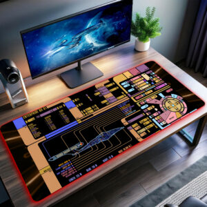ST Enterprise NX-01 LCARS LED Desk Mat