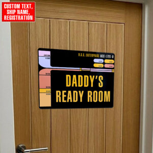 ST LCARS Personalized Door Sign