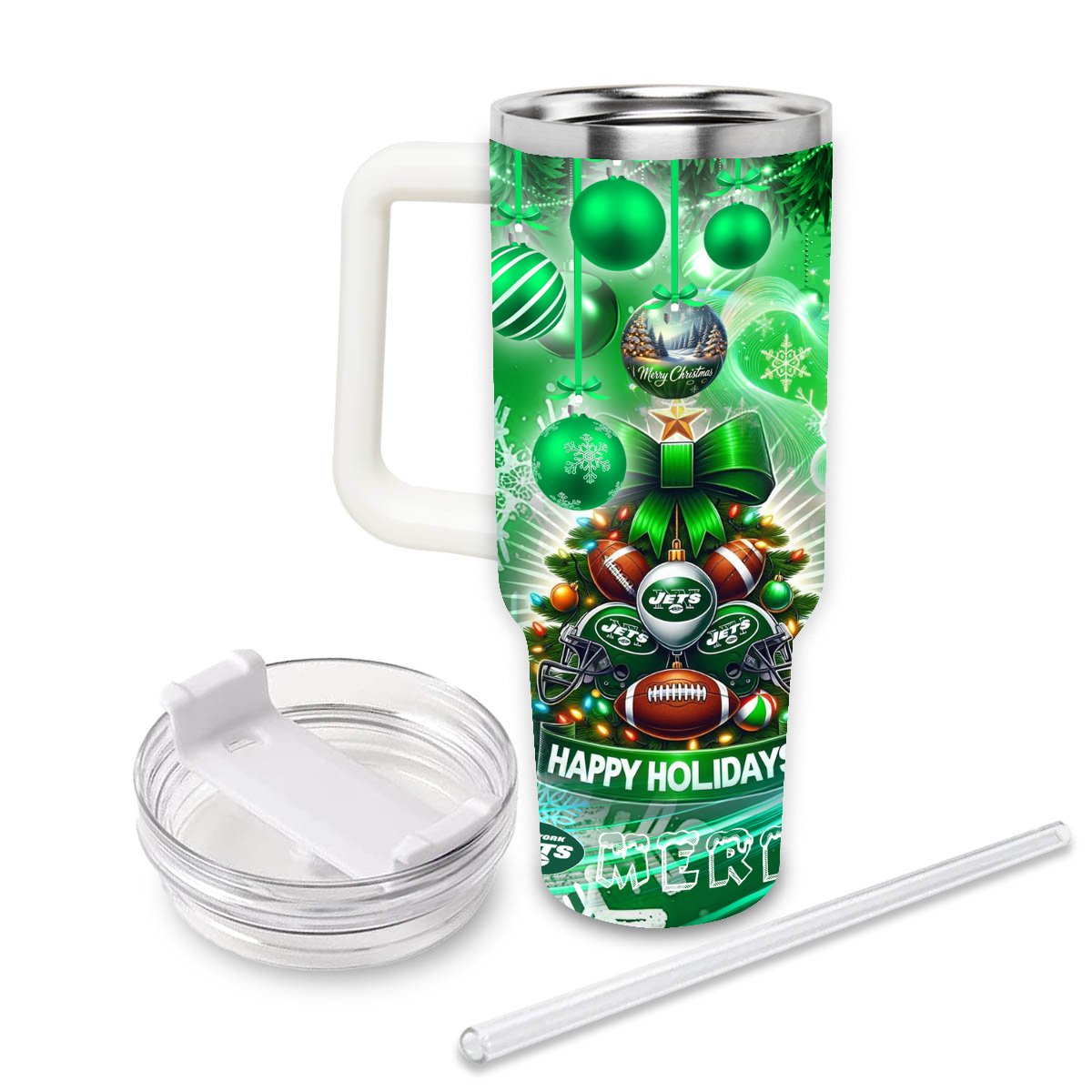 New York Jets x Snoopy Christmas Stanley Tumbler 2025 – Limited Holiday Edition 3 New York Jets x Snoopy Christmas Stanley Tumbler 2025 – Limited Holiday Edition - Image 3