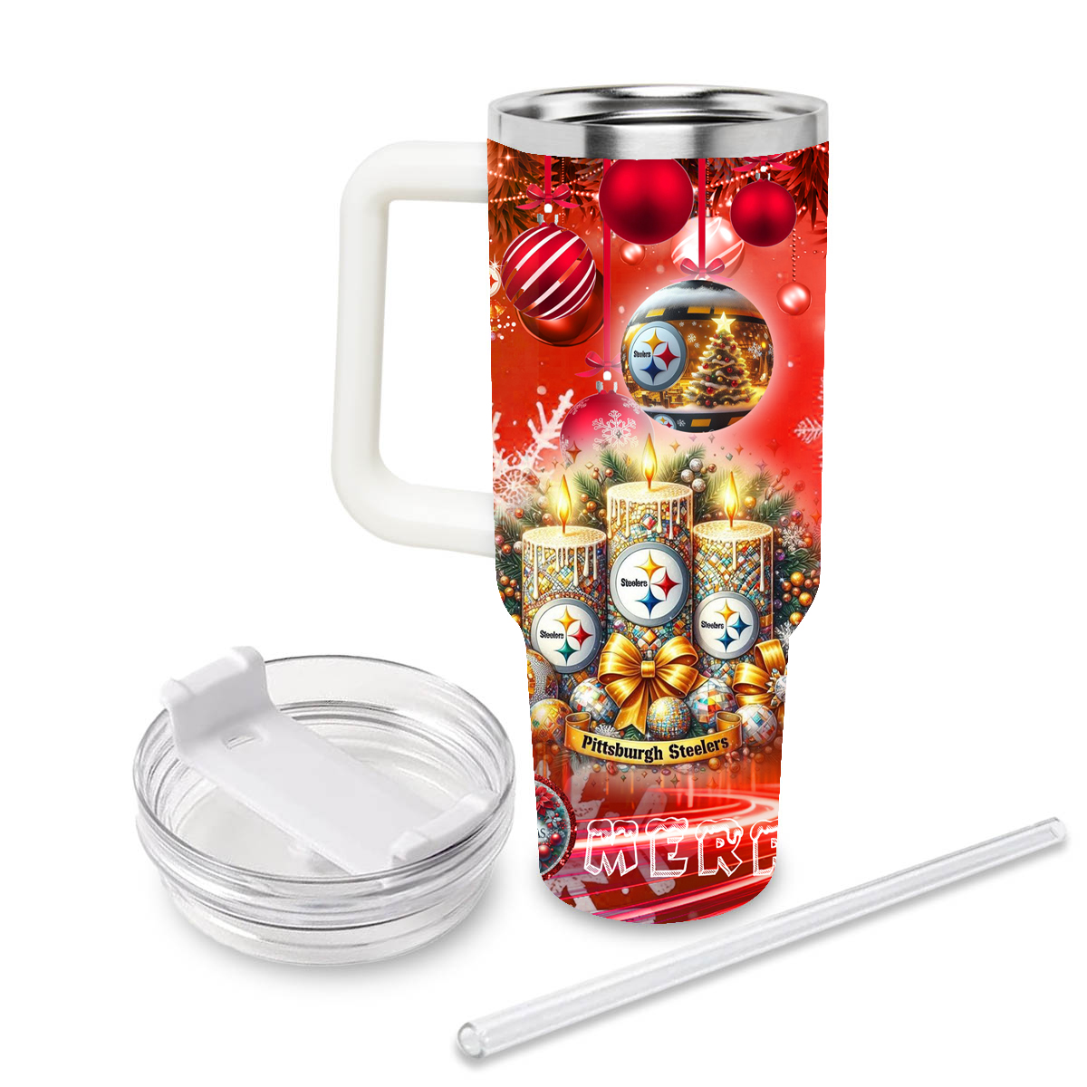 Pittsburgh Steelers x Snoopy Christmas Stanley Tumbler 2025 – Limited Holiday Edition 3 Pittsburgh Steelers x Snoopy Christmas Stanley Tumbler 2025 – Limited Holiday Edition - Image 3