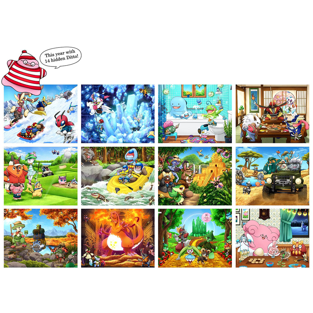 2026 Poke Wall Calendar – Anime Creature Artwork 2 2026 Poke Wall Calendar – Anime Creature Artwork - Image 2