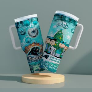 Carolina Panthers x Snoopy Christmas Stanley Tumbler 2025 – Limited Holiday Edition