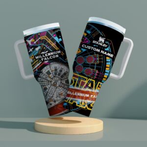 Personalized Star Wars Millennium Falcon Engraved Stanley Tumbler – Custom Name Cup