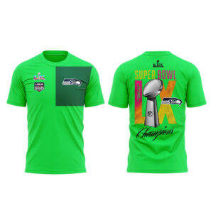 2026 Seattle Seahawks Super Bowl LX Champions Locker Room Green T-Shirt