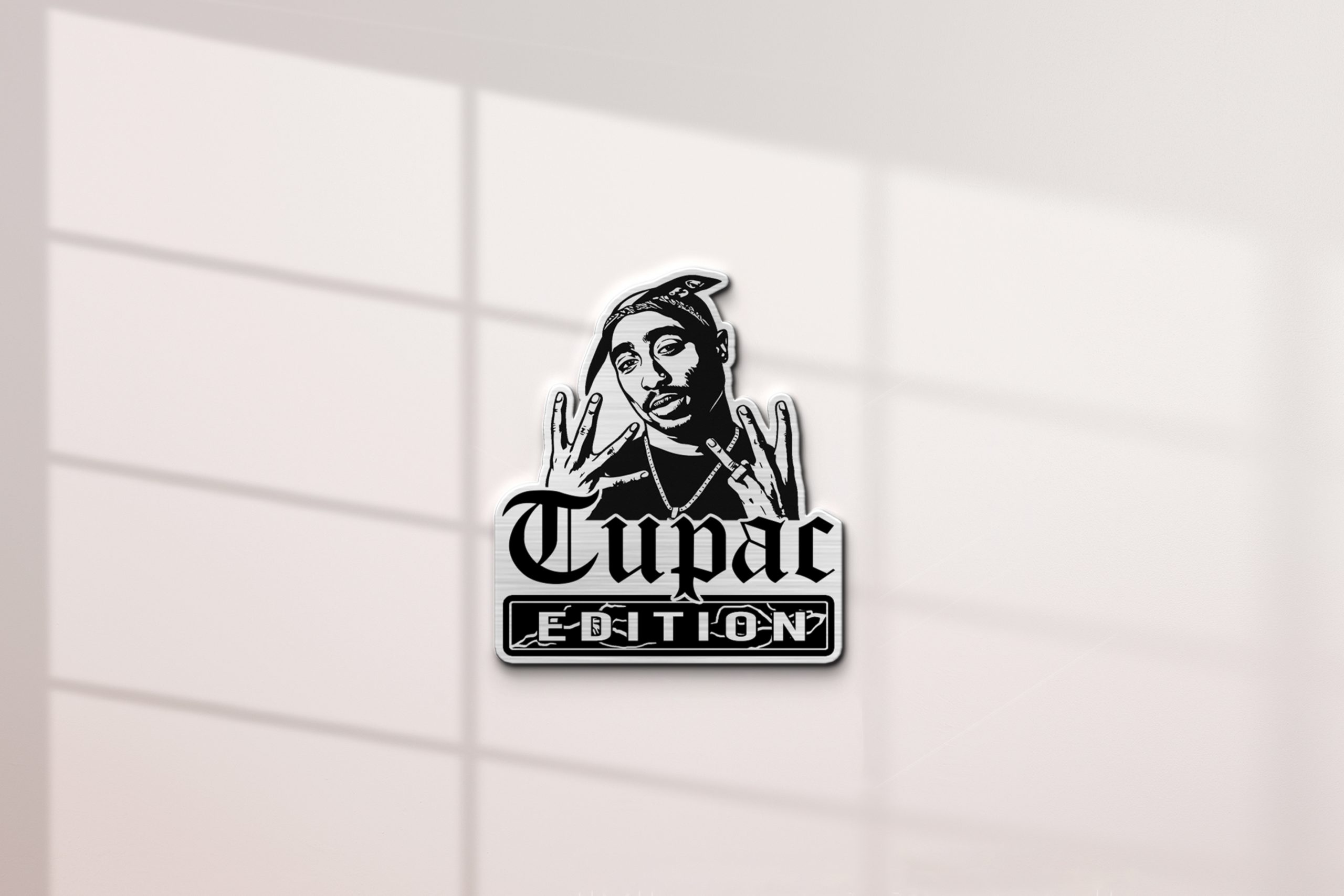 Tupac Edition Laser Engraved Car Emblem Ver 2 2 Tupac Edition Laser Engraved Car Emblem Ver 2 - Image 2