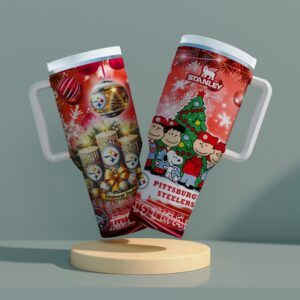 Pittsburgh Steelers x Snoopy Christmas Stanley Tumbler 2025 – Limited Holiday Edition