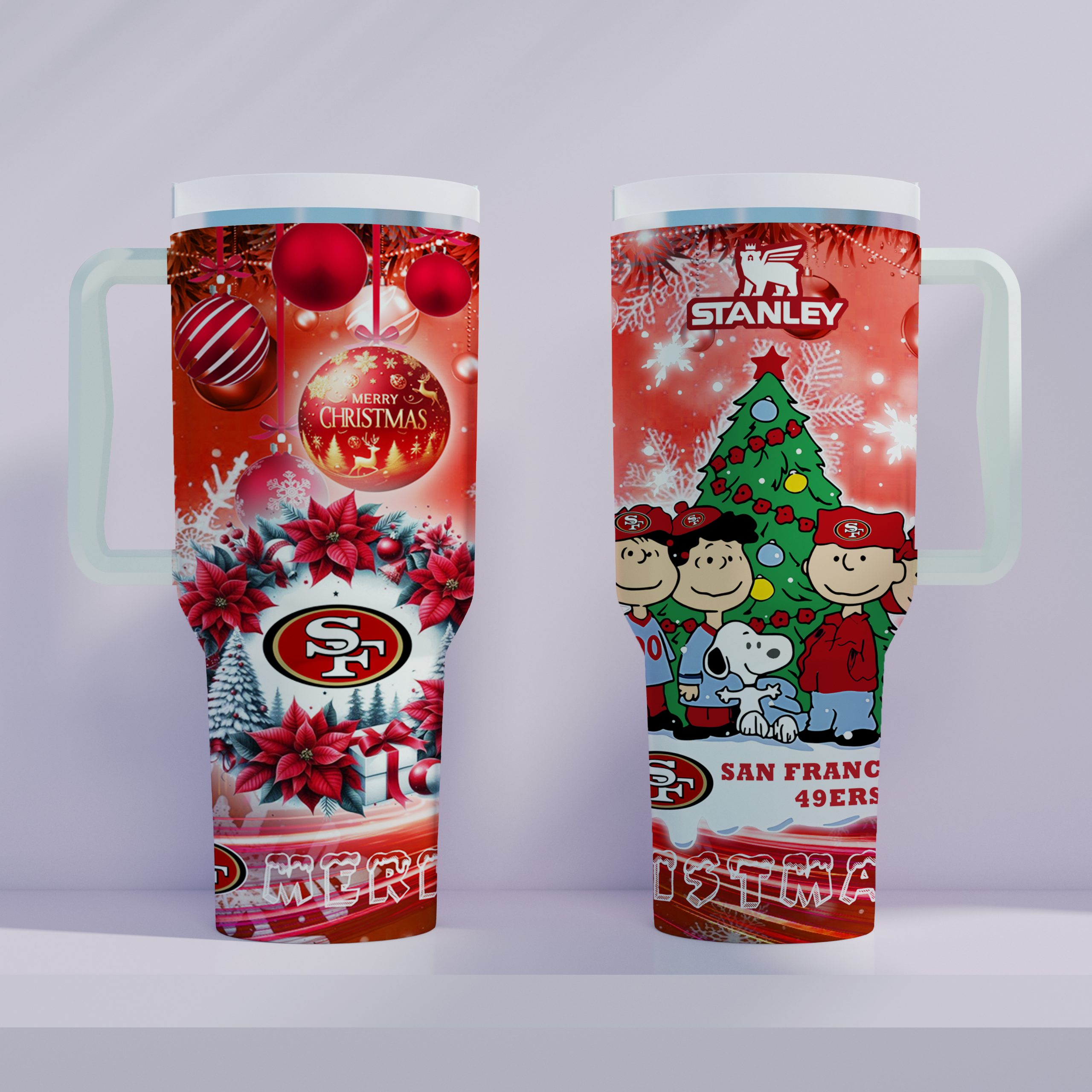 San Francisco 49ers x Snoopy Christmas Stanley Tumbler 2025 – Limited Holiday Edition 3 San Francisco 49ers x Snoopy Christmas Stanley Tumbler 2025 – Limited Holiday Edition - Image 3